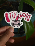 Puppycar was here 3 Sticker